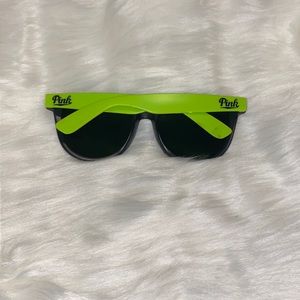 PINK Lime Green and Black Sunglasses